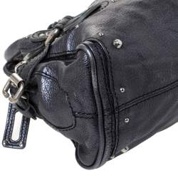 Pre Owned Chloe Metallic Leather Mini Paddington Satchel