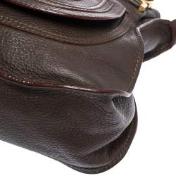 Pre Owned Chloe Brown Leather Medium Marcie Satchel