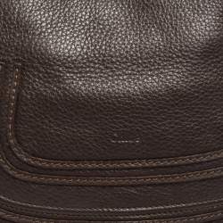 Pre Owned Chloe Brown Leather Medium Marcie Satchel