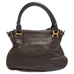 Pre Owned Chloe Brown Leather Medium Marcie Satchel