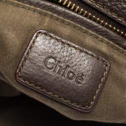 Pre Owned Chloe Brown Leather Medium Marcie Satchel