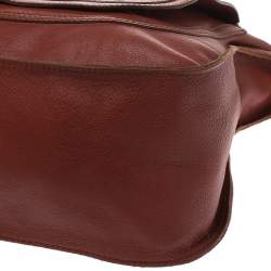 Pre Owned Chloe Copper Leather Large Marcie Satchel