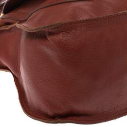 Pre Owned Chloe Copper Leather Large Marcie Satchel