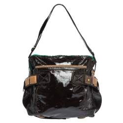 Chloe Black Patent Leather Audra Tote