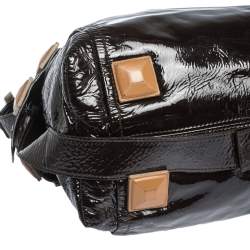 Chloe Black Patent Leather Audra Tote
