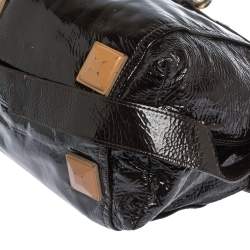 Chloe Black Patent Leather Audra Tote