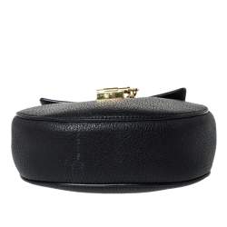 Pre Owned Chloe Black Leather Mini Drew Shoulder Bag