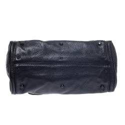 Pre Owned Chloe Black Leather Mini Paddington Bag