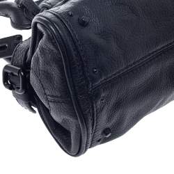 Pre Owned Chloe Black Leather Mini Paddington Bag