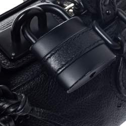Pre Owned Chloe Black Leather Mini Paddington Bag