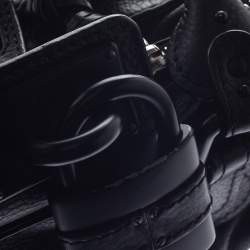 Pre Owned Chloe Black Leather Mini Paddington Bag