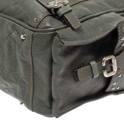 Pre Owned Chloe Grey Leather Paddington Satchel