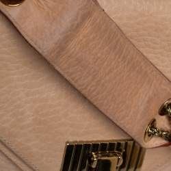 Pre Owned حقيبة كتف كلوي سالي متوسطة جلد بيج 