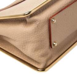 Pre Owned حقيبة كتف كلوي سالي متوسطة جلد بيج 