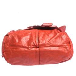 Pre Owned  Chloé Red Leather Saskia Satchel