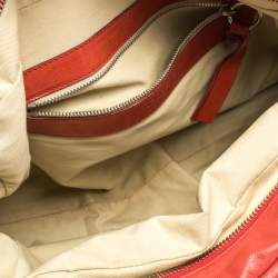 Pre Owned  Chloé Red Leather Saskia Satchel