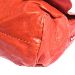 Pre Owned  Chloé Red Leather Saskia Satchel