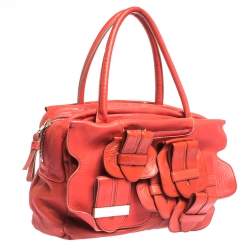Pre Owned  Chloé Red Leather Saskia Satchel