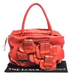 Pre Owned  Chloé Red Leather Saskia Satchel