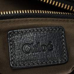 Pre Owned Chloe Black Leather Medium Marcie Satchel