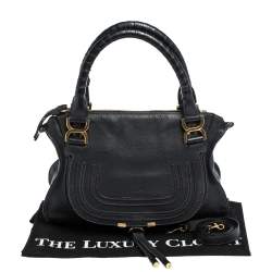 Pre Owned Chloe Black Leather Medium Marcie Satchel