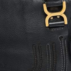Pre Owned Chloe Black Leather Medium Marcie Satchel