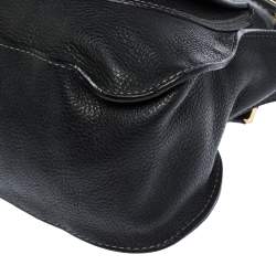 Pre Owned Chloe Black Leather Medium Marcie Satchel