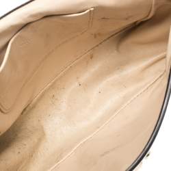 Pre Owned Chloe Metallic Gold Leather Small Elsie Shoulder Bag