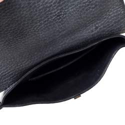 Pre Owned Chloe Black Grained Leather Sally Clutch