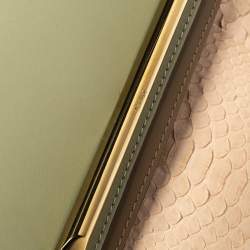 مملوكة مسبقًا حقيبة كتف كلوي كلير جلد أسود/بيج صغيرة