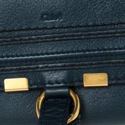 Pre Owned Chloe Blue Leather Marcie Continental Wallet