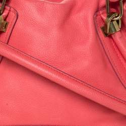 مملوكة مسبقًا Chloe Orange Leather Medium Paraty Shoulder Bag