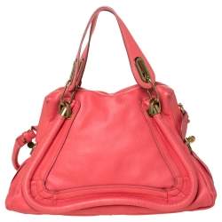 مملوكة مسبقًا Chloe Orange Leather Medium Paraty Shoulder Bag