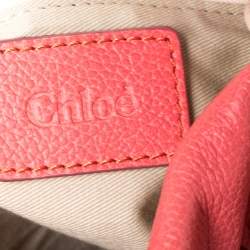 مملوكة مسبقًا Chloe Orange Leather Medium Paraty Shoulder Bag