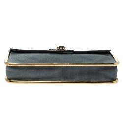 Pre Owned Chloe Dark Grey Leather Sally Clutch