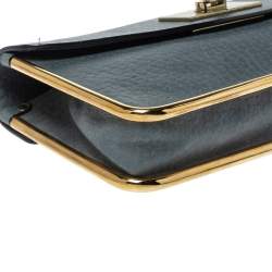 Pre Owned Chloe Dark Grey Leather Sally Clutch