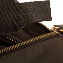 Pre Owned Chloe Olive Green Leather Medium Marcie Satchel