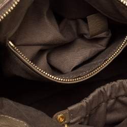 Pre Owned Chloe Olive Green Leather Medium Marcie Satchel