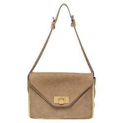 Chloe Beige Leather Sally Medium Shoulder Bag