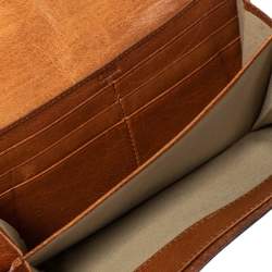 Pre Owned Chloe Tan Leather Continental Wallet