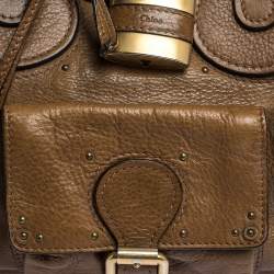 Pre Owned Chloe Brown Leather Medium Paddington Satchel