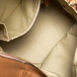 Pre Owned Chloe Tan Leather Zipped Satchel