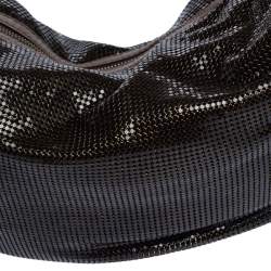 Pre Owned Chloe Dark Brown Metal Mesh and Leather Hobo