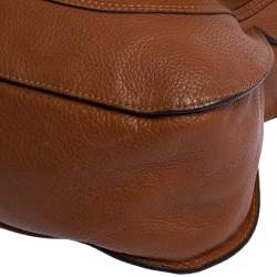 Pre Owned Chloe Tan Leather Large Marcie Satchel