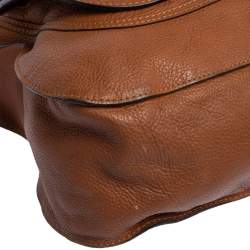 Pre Owned Chloe Tan Leather Large Marcie Satchel
