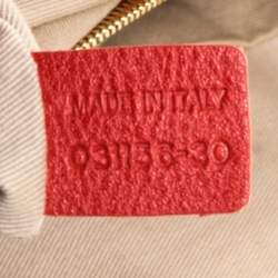 Pre Owned Chloe Dark Orange Leather Georgia Dome Satchel