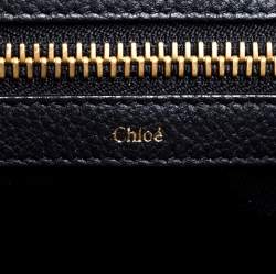 Pre Owned Chloe Black Leather Ellen Tote