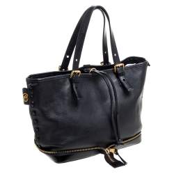 Pre Owned Chloe Black Leather Ellen Tote