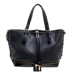 Pre Owned Chloe Black Leather Ellen Tote