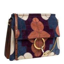 Pre Owned حقيبة كتف كلوي فاي متوسطة جلد و سويدي رقعات متعدد الألوان